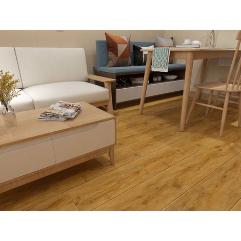 Lames sol vinyle rigide XL Aspect brossé naturel - 6/0,55 x 228 x 1520 mm - 2,42 m² OPERA (1/2)