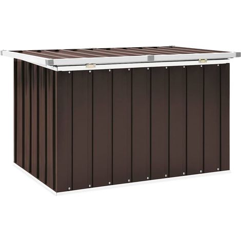 Maison Exclusive - Baule da giardino marrone 109x67x65 cm (1/5)