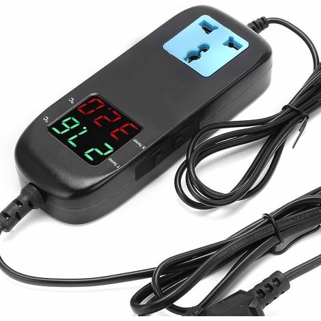 Digital Display Thermostat Intelligent Electronic Temperature Controller Regulator AC 90V250V strong anti‑interference ability(British regulatory) (1/5)