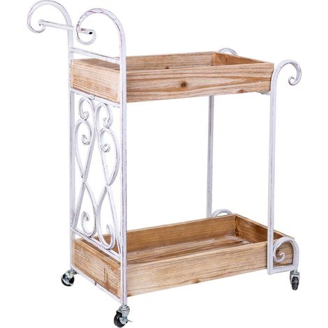Carro expositor marrón, 62x35x86h cm (1/5)