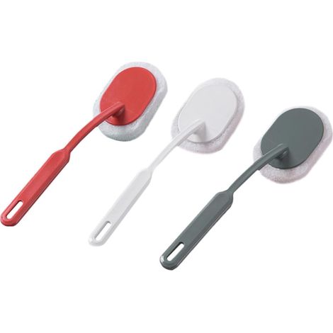 3 brosses de sol, PP, long manche, pour carrelage et coins (1/5)