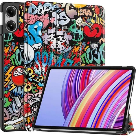 Coque Tablette - Pour Redmi Pad Pro 12.1 Pouces - Etui Ultra Mince avec Design Graffiti - Protection Ecran et Dos - 1 Pièce (1/5)