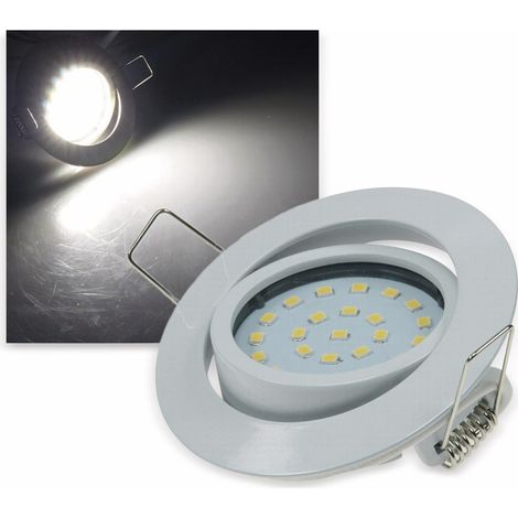 CHILITEC LED-Einbauleuchte "Flat-26" EEK F, 4 W, 350 lm, 4000 K, weiß