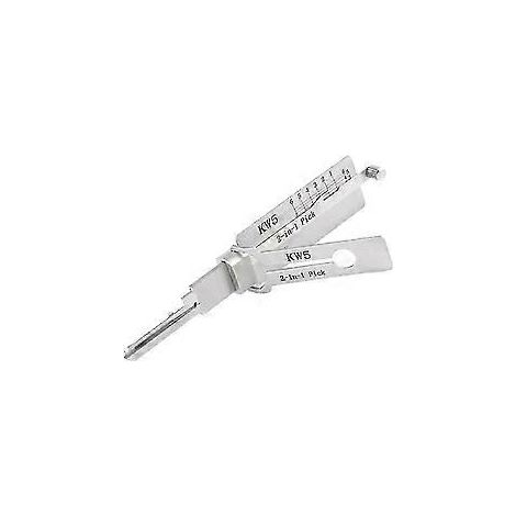 Lishi Strumento 2 in 1 KW5 per apriporta, strumento manuale per fabbri professionisti, Hand T hwyYVL