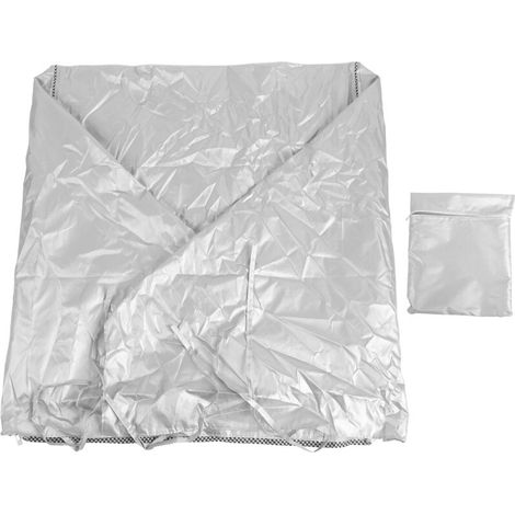 Fabric washing machine and dryer cover, for top-loading washing machines, silver (1/5)