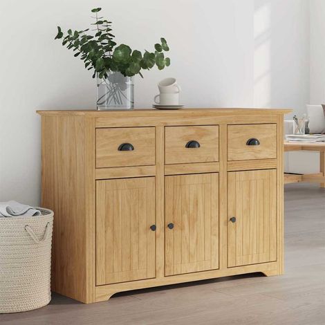 vidaXL Credenza con cassetto BODO Marrone miele 115,5 x 44 x 80