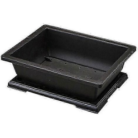 Großer rechteckiger Blumentopf, Bonsai-Pflanzgefäß für Balkon oder Garten, 29 x 21 x 10,5 cm (1/5)