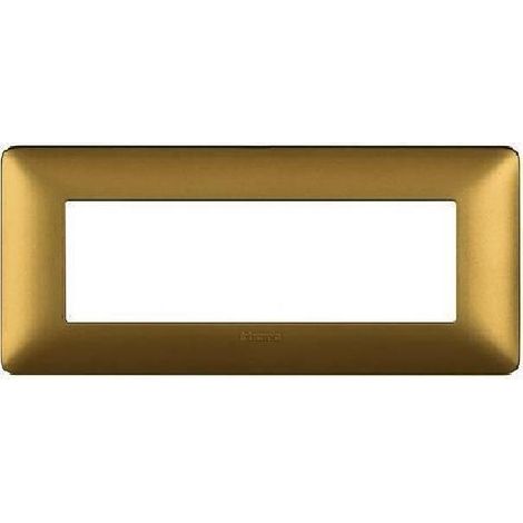 Bticino matix plate 6 places colour gold am4806mgl