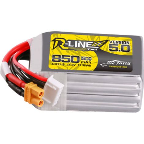 Tattu R-Line Versione 5.0 850mAh 14.8V 4S1P 150C XT30U-F