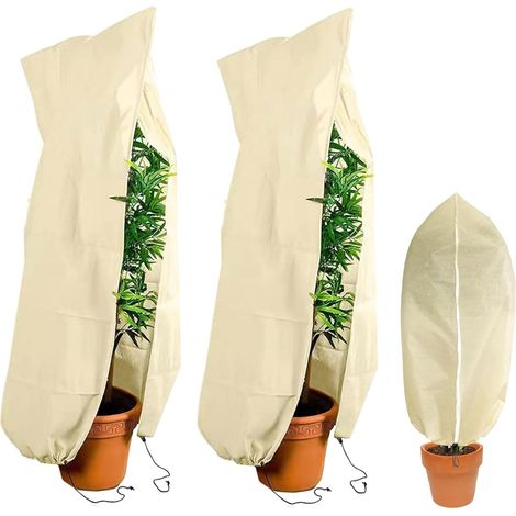 2 Pièces Housse Hivernage Plante Exterieur, Voile D Hivernage pour Plantes Exterieur, Toile Hivernage Plante Exterieur,Voile D Hivernage, pour Tous Types De Plantes Et Arbustes (1/5)