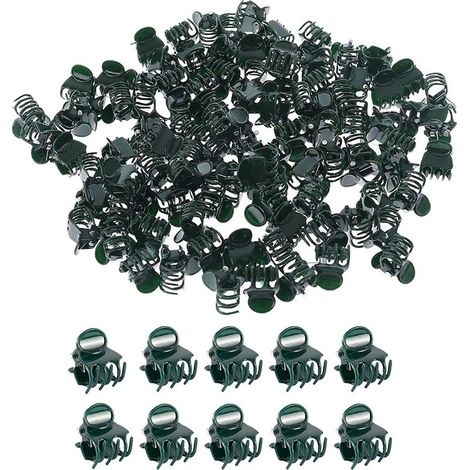 100 pièces Clips pour Plantes,Pince à Fleurs,Agrafe pour orchidées, pour Plantes Set,pour Les Accessoires pour Soutenir Les Plantes à l'intérieur et à l'extérieur