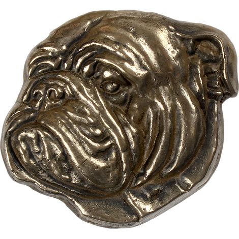 Bulldog: una placa conmemorativa con un perro, una nota de agradecimiento personalizada, un premio, un diploma con una dedicatoria de la marca Art-Dog. (1/3)