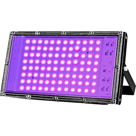 Riflettore LED UV da 100 W a 395 nm, lampada germicida per uso esterno a contatto, spina europea, nero (1/5)