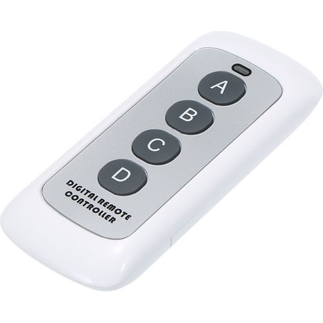 Mando a distancia por radio EV1527 con 4 botones y código, 433 MHz, para abrepuertas de garaje inteligentes. (1/5)