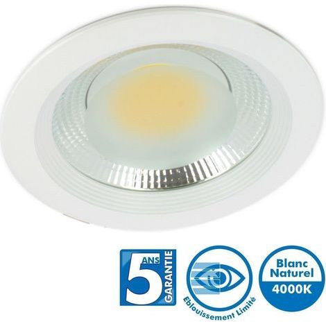 Spot Downlight Pro Fixe COB 25W 4000k Garantie 5 Ans - 50 000 Heures (1/5)
