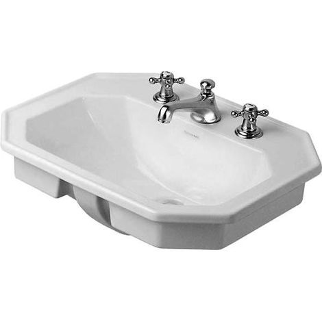 Duravit 1930 lavabo encastré, 58x47cm, avec trop-plein, 1 trou de (1/3)