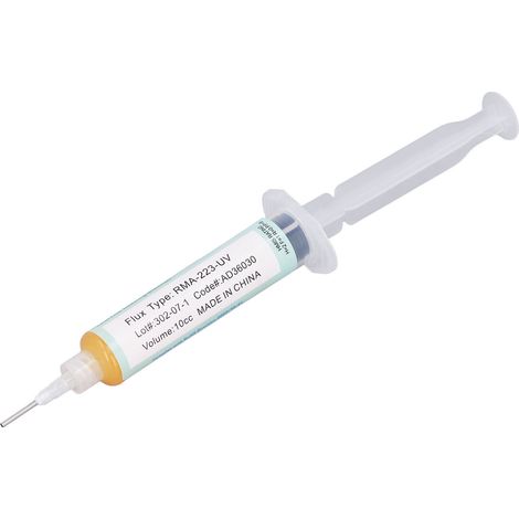 Lot de 2 tubes de flux de soudure, pâte à souder à étamage facile, type seringue RMA 223 UV pour circuits imprimés et BGA (1/5)