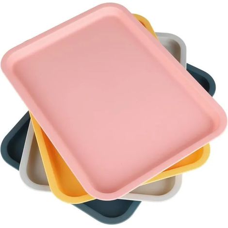 Plateaux de service, rectangulaires de restauration rapide, plateaux de service, plateaux de boisson, plateau,31x23cm (1/4)