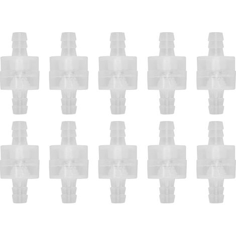 Valve de contrôle à 1 voie, tuyau d'arrêt d'eau translucide avec ressort pour l'industrie chimique, 8mm/0,3 pouces, 10 pièces (1/5)