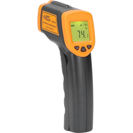 Thermomètre infrarouge à mesure précise, pistolet de température numérique avec écran LCD rétroéclairé pour laboratoire domestique. (1/5)