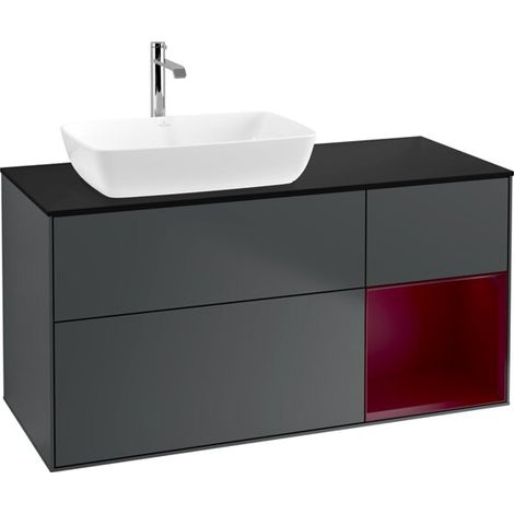 Villeroy & Boch F812HBHG Meuble sous lavabo Finion F81 (1/2)