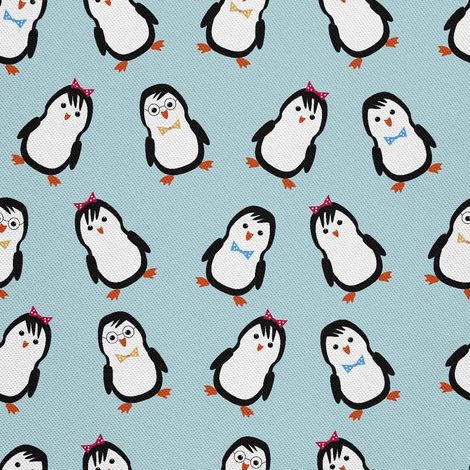 Outdoor-Dekostoffe Oxford - Motiv Pinguine (1/5)