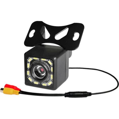 Caméra de recul HD pour voiture, vision nocturne LED, mini caméra de recul, grand angle de 170 degrés, étanche. (1/5)