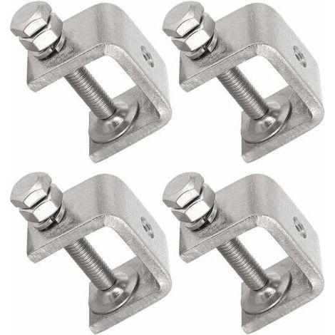 4 Pièces En Acier Inoxydable 304 Pinces En Forme De U En Forme De C étau Pinces à Bois Pinces Robustes En Forme De C Avec Une Large Ouverture De Mâchoire (1/5)