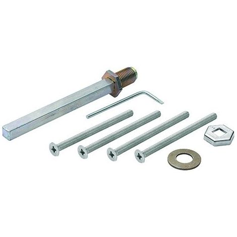 HOPPE® Befestigungsset für Kombi-Schutz-Wechselgarnituren ES1 (Knopf/Griff), VK 8 mm, Stiftlänge , Türdrücker, Zimmertür (1/2)