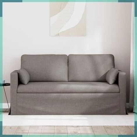 42024366 Canapé Taupe 158 x 78 x 80 cm tissu (1/5)