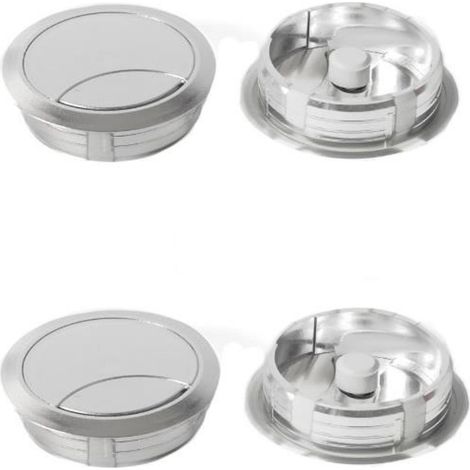 1 pz passacavo scrivania tappo passacavi tavolo mm 60 argento mobile tv computer