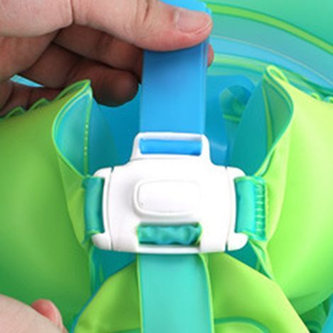 Bouée bébé XL, diamètre intérieur de 19 cm, tube gonflable en PVC, maillot de bain non réversible avec pare-soleil (1/5)