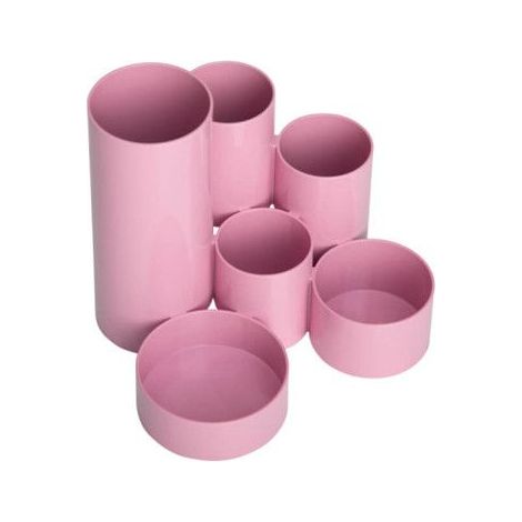 Pot à crayons - MAUL - MAULtubo - Diamètre 150 mm - Couleur rose (1/4)