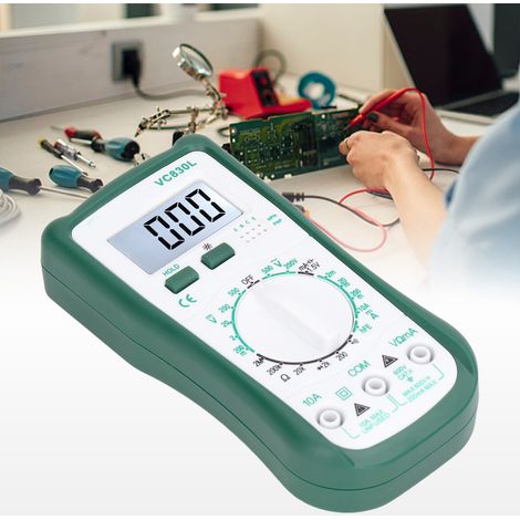 Voltmeter-Tester, Digitalmultimeter, Mini-Elektronikmultimeter mit Digitalanzeige, Schaltungstester, elektrisches Prüfgerät. (1/5)