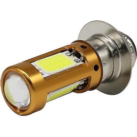 Ampoule LED H6M PX15D P15D pour phares de moto, scooter et cyclomoteur, feux de route/croisement, blanc, 1500 lm, 12-30 V