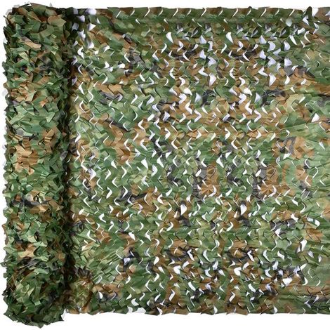 Malla de camuflaje para sombra, Malla de camuflaje, 300 x 200 cm, 1 pieza, Tela de sombra, Camuflaje, Malla de jardín, fondo, camuflaje, Verde (1/5)