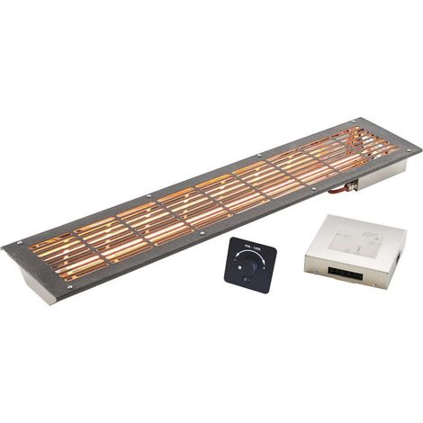 Infraworld VITALlight-IPX4 Infrarotstrahler-Set 500W Ecke anthrazit mit Steuerung schwarz (1/5)