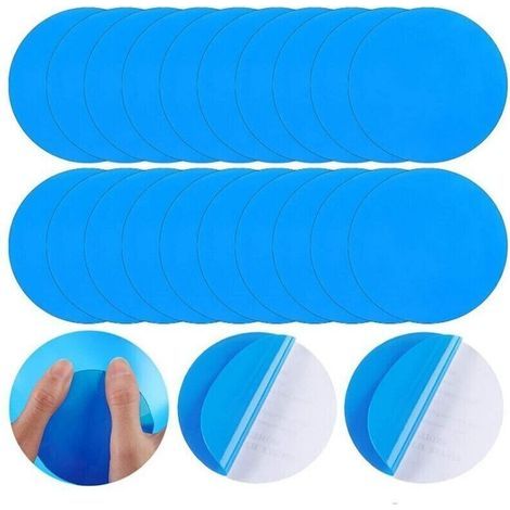 Pack of 20 self-adhesive pool repair patches - Made of PVC - For inflatable mattresses (1/4)