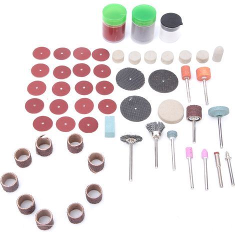 Kit de polissage et meulage 105 pièces pour perceuse électrique et meuleuse – Accessoires de remplacement polyvalents (1/5)