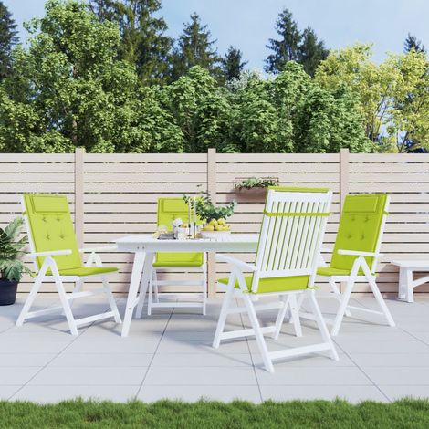 Lot de 4 Coussins de chaise à Dossier haut,Coussins de Chaise haut Dossier Siège Confortables vert vif -AD79341 (1/5)