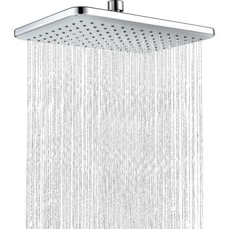 Pomme de Douche Carrée,Douche Pluie Plafond à Effet Pluie, Pommeau de Douche Fixes Economie et Haute Pression pour Salle de Bain, 2919cm (1/5)