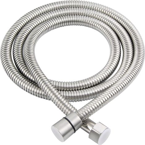 Pomme de douche inox 304 2 m double couche anti-éclatement noir salle de bain (1/4)