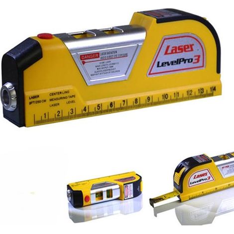 Télémètre laser numérique infrarouge – Appareil de mesure avec niveau à bulle et règle – Télémètre étanche IP54 – Instrument de mesure multifonctionnel (1/5)