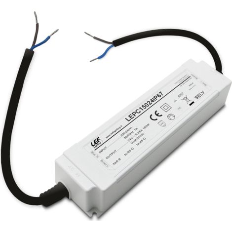 Alimentatore led esterno 100w 24v ip67 lef lepc10024ip67 uso continuo