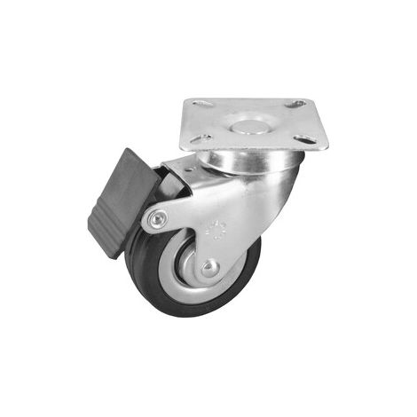RUOTA MOBILE D 60 MM 160 BIS PIASTRA C/FRENO- 8,0 pz