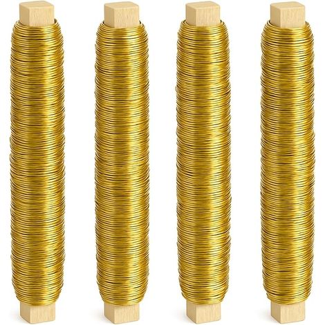 Galvanised Iron Wire for Flowers Gold 35 m 0.8 mm
