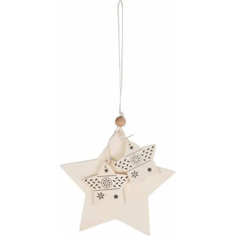 Décoration de Noël "Nordic Étoile" Naturel