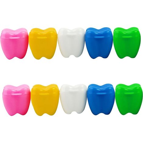 10 boîtes à dents de lait avec colliers pour enfant bas âge – rangement personnalisé (1/5)