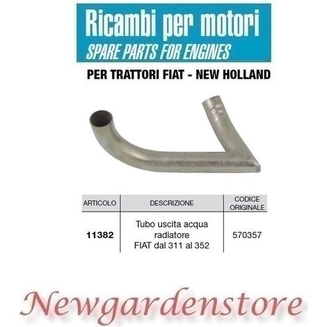 Tubo acqua radiatore 11382 trattore FIAT 311 al 352 compatibile 570357