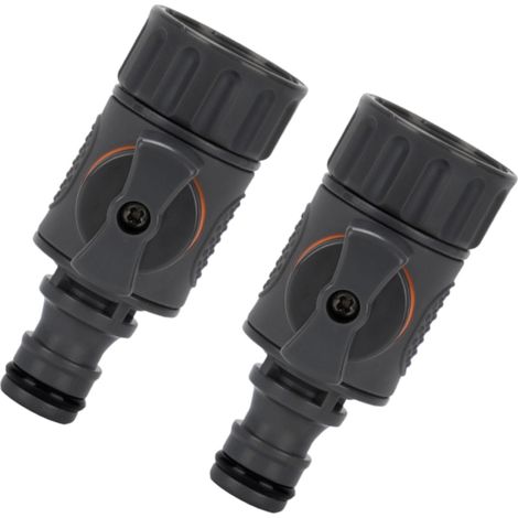 Adaptador Para Manguera - 13 mm A 19 mm - Rosca Dual Con Anillos EPDM - Plástico Resistente - 6 Bar - 5 x 4 cm (1/5)